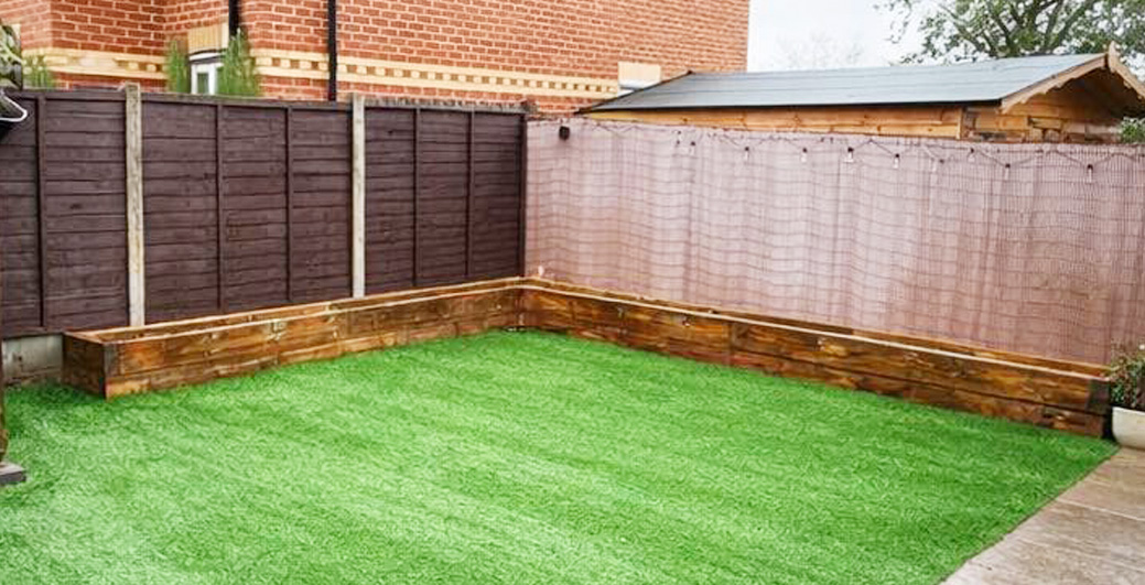 Artificial grass installation in Witham Essex