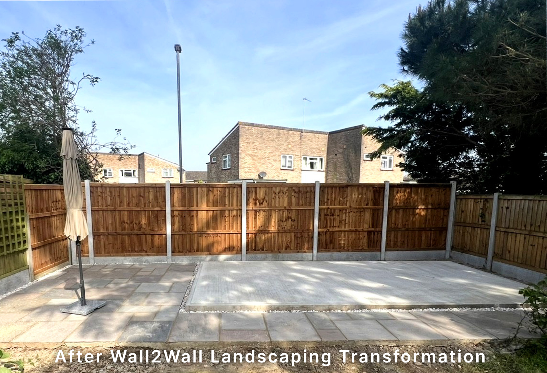 Before: Overgrown garden in Witham before fencing and groundwork