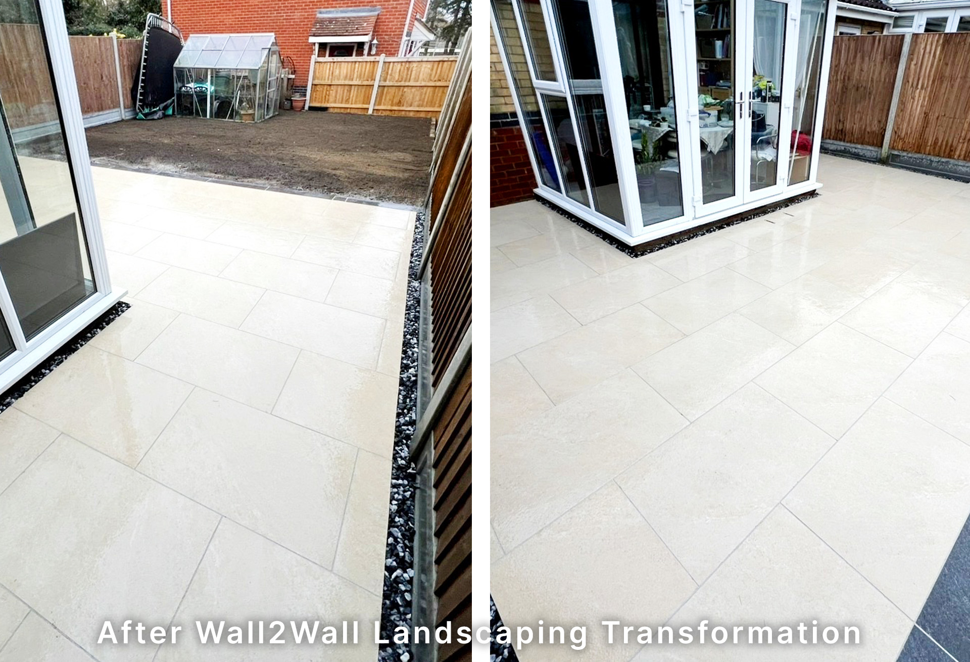 After: Premium porcelain patio installed in Witham, Essex