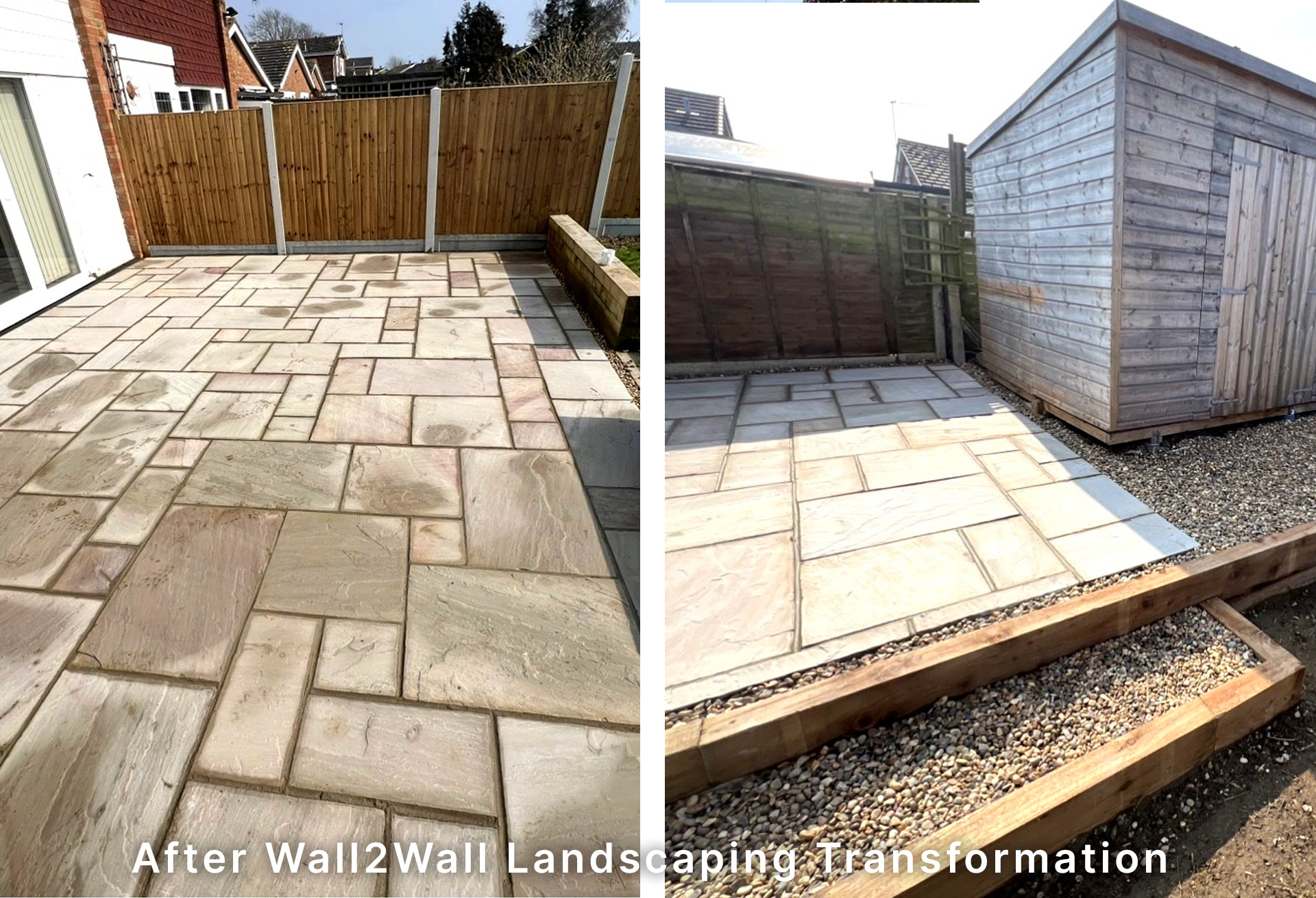 Before: Garden in Clacton-on-Sea before sandstone patio