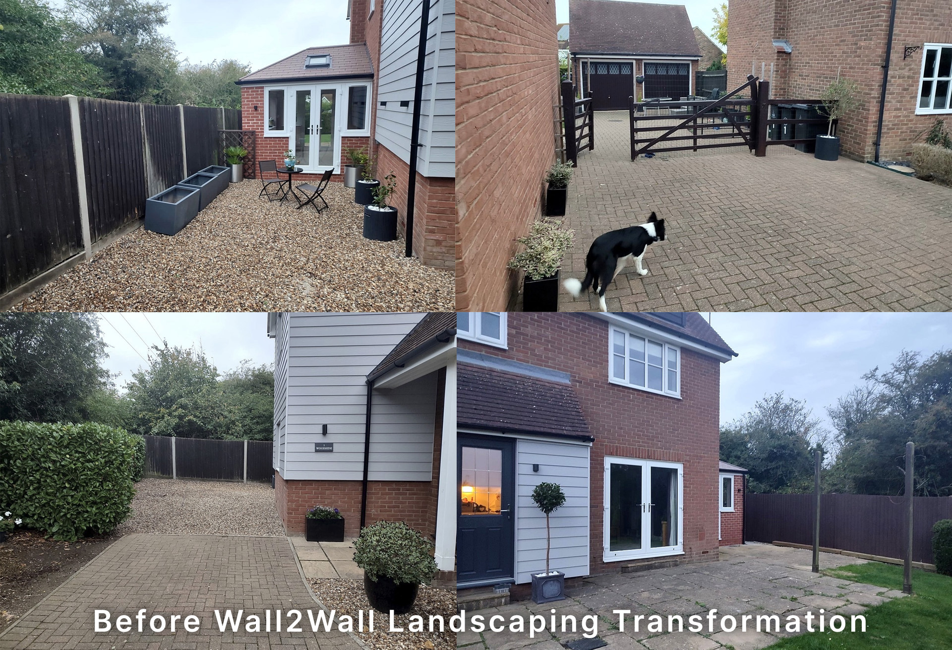 Before: Driveway and garden in Southminster before transformation