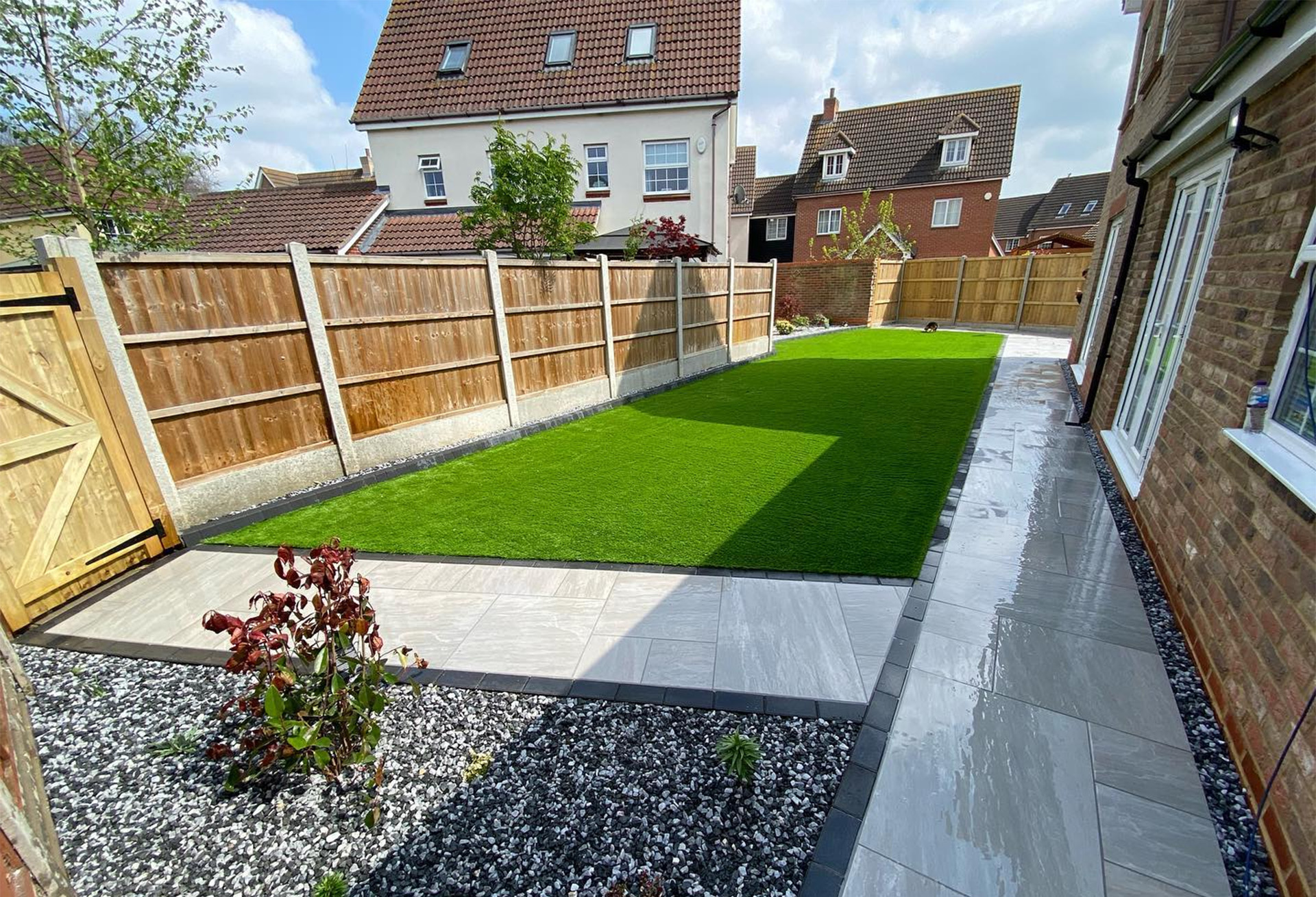 Garden landscaping in Essex